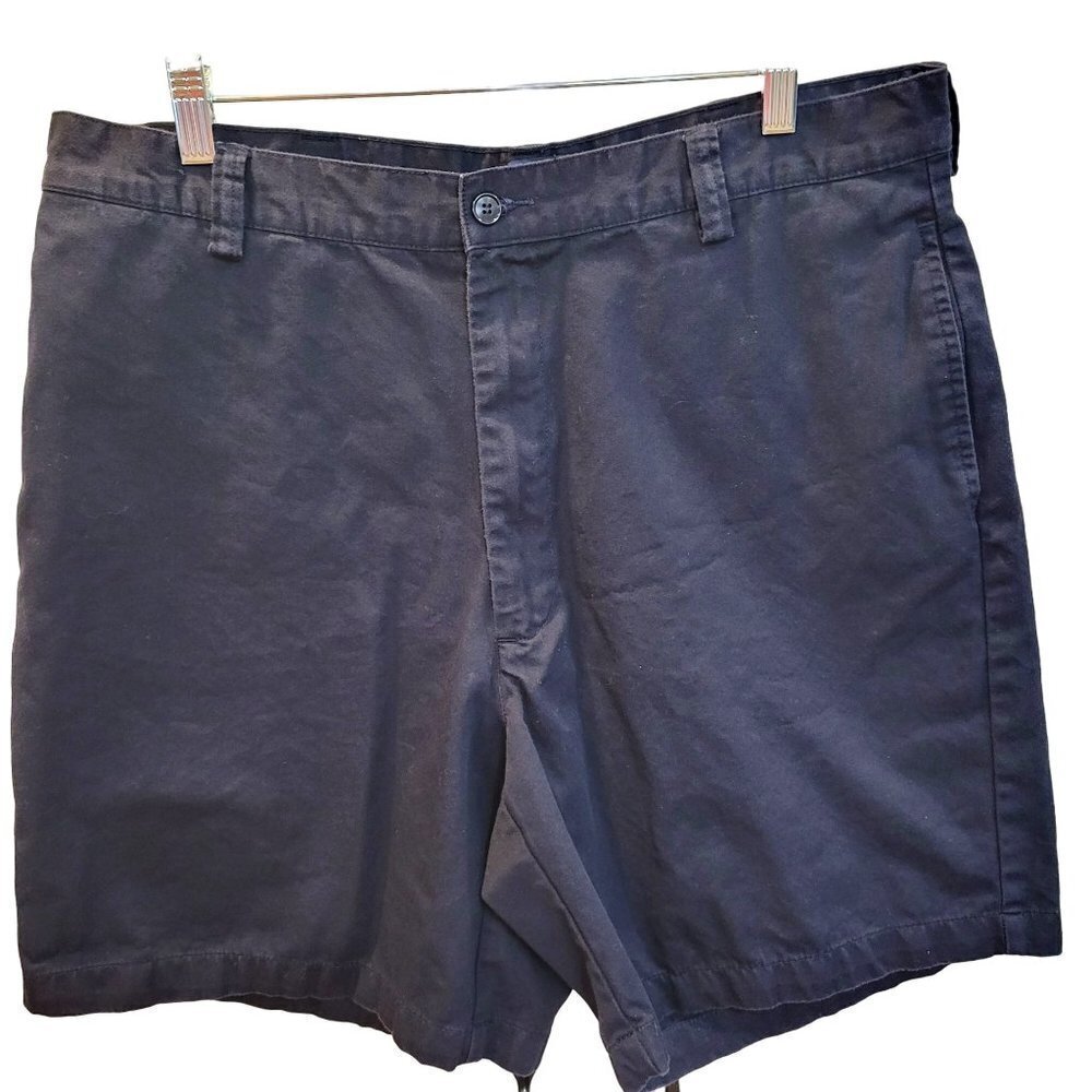 Polo Ralph Lauren Men's Sz 36 Dark Blue Flat Front 100% Cotton Chino Golf Shorts